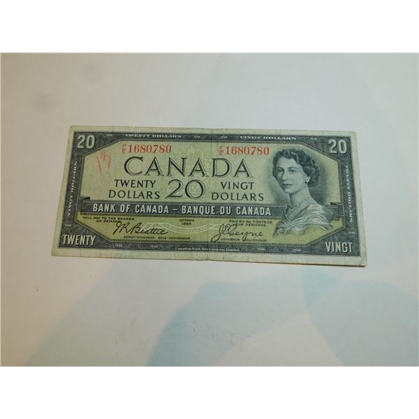 1954 SERIES BEATTIE/COYNE $20 DOLLAR BILL