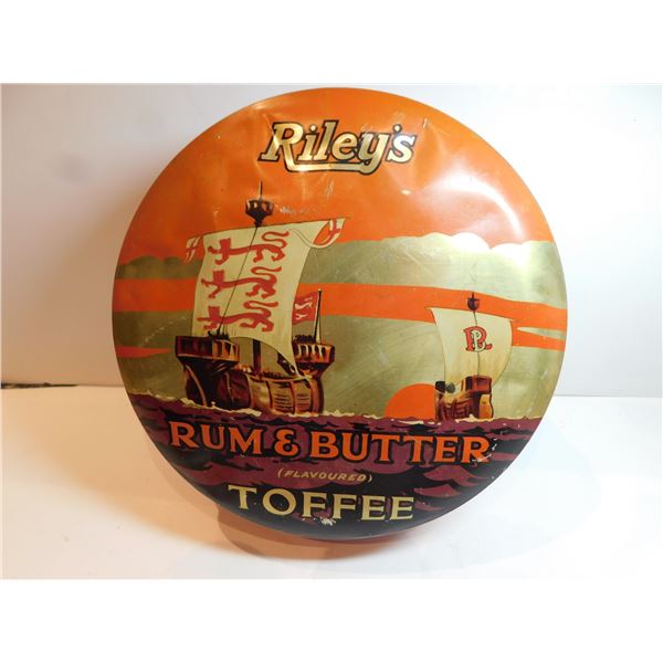 VINTAGE RILEY’S TOFFEE TIN GREAT GRAPHICS