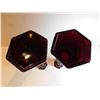 Image 5 : 2-AVON RUBY RED CAPE COD CANDLE HOLDERS