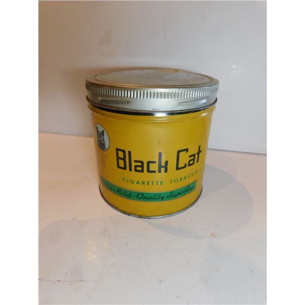 VINTAGE BLACK CAT TOBACCO TIN