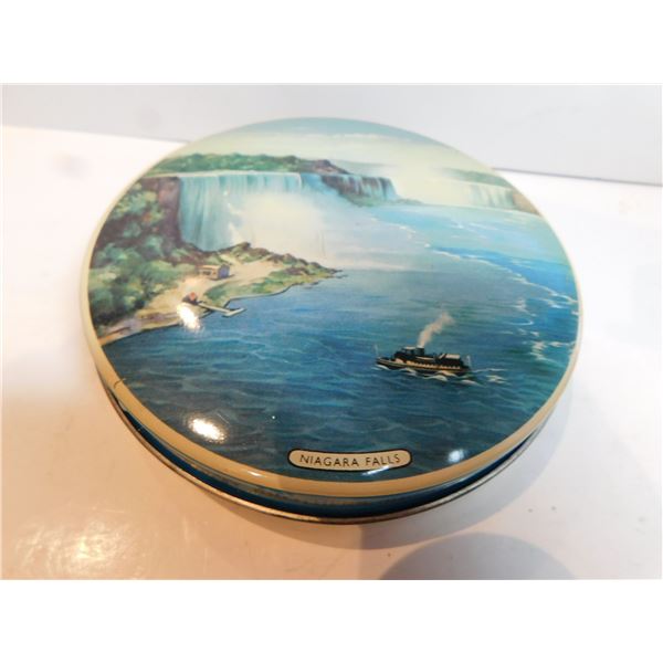 VINTAGE NIAGRA FALLS RILEY’S TOFFEE TIN