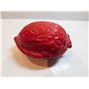 Image 1 : MCM WALNUT SHAPED, RED, NUTCRACKER, CAST METAL