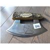 Image 1 : ALASKA, FAUX ANTLER HANDLE, ULU KNIFE, VERY SHARP