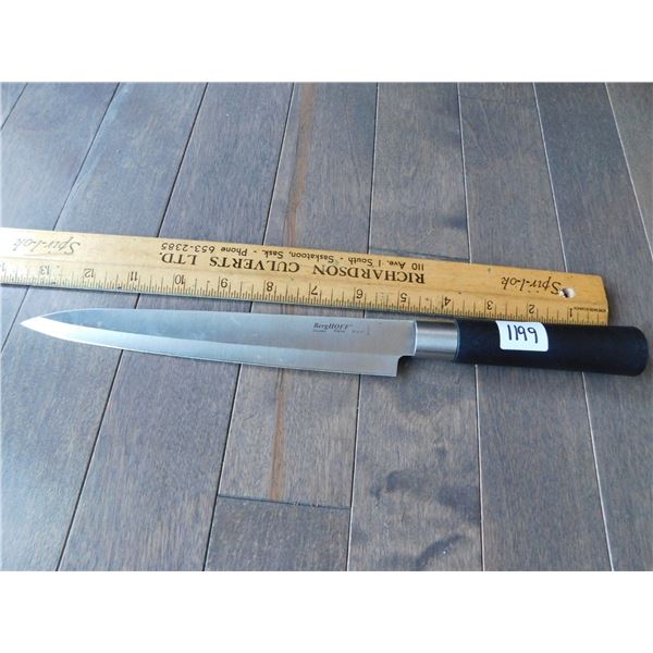 BERGHOFF, BELGIUM, 8” CHEF’S KNIFE, VERY SHARP
