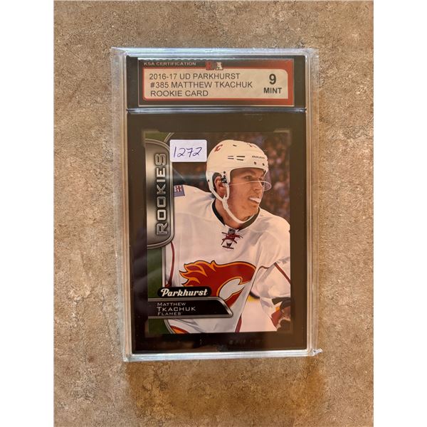 Matthew Tkachuk Rookie Card - Graded Mint