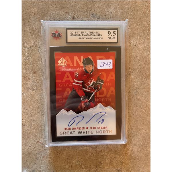 Ryan Johansen - Great White North - Autographed Rookie Card - Graded Near Gem Mint