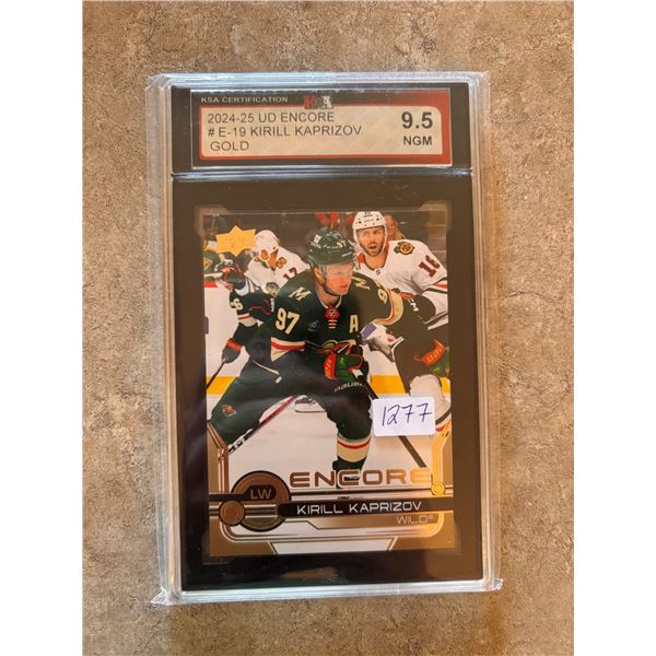 Kirill Kaprizov - Encore (Gold) - Graded Near Gem Mint