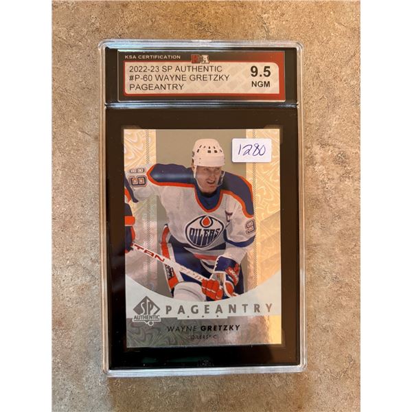 Wayne Gretzky - SP Authentic Pageantry - Graded Near Gem Mint