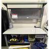 Image 1 : Uline Heavy-Duty Industrial Workbench with Overhead Shelf, Pegboard Riser & Drawer (no key) - approx