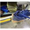 Image 3 : Group of warehouse supplies - Cable Protectors, Wire Bins, Work Boots, Tarps & Tote etc.