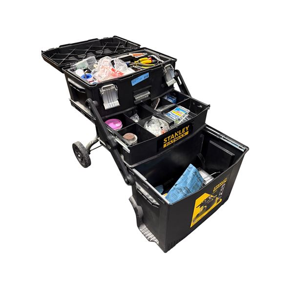 Stanley FatMax 4-in-1 Mobile Workstation Rolling Tool Chest w/ Assorted Tools & Hardware