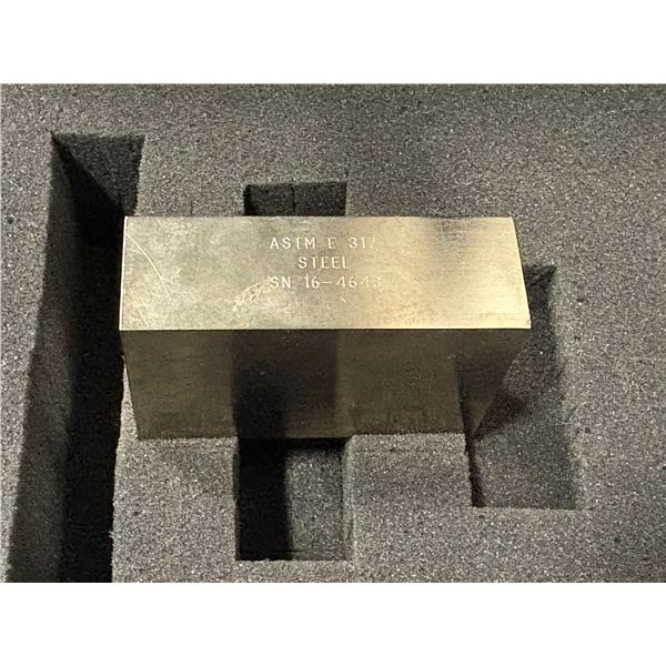 ASTM E317 Steel NDT Ultrasonic Calibration Test Block with hard case - RV ~$1,200.00 – $1,6