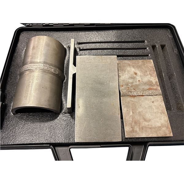 FlawTech Ultrasonic Testing (UT) Flaw Specimen Training Kit w/ Case - Includes Pipe Weld Specimen, T
