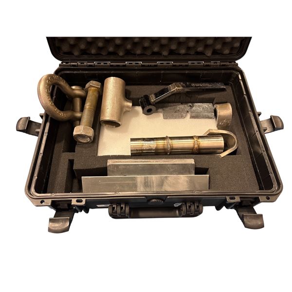 FlawTech Magnetic Particle & Liquid Penetrant Practical Exam Specimen Set w/ Case - Included Specime