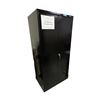 Image 1 : Uline Black Metal 2-Door Lockable Office / Equipment Storage Cabinet - approx. 3ft w x 26in d x 6ft 