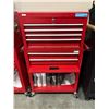 Image 2 : Red 2-in-1 Rolling 6-Drawer Tool Chest Combo w/ Bottom Cabinet (contents not included) - approx. 27i