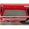 Image 5 : Red 2-in-1 Rolling 6-Drawer Tool Chest Combo w/ Bottom Cabinet (contents not included) - approx. 27i