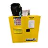 Image 1 : Justrite Sure-Grip EX 30-Gallon Flammable Safety Storage Cabinet w/ NDT Chemicals & Backpack - MSRP 
