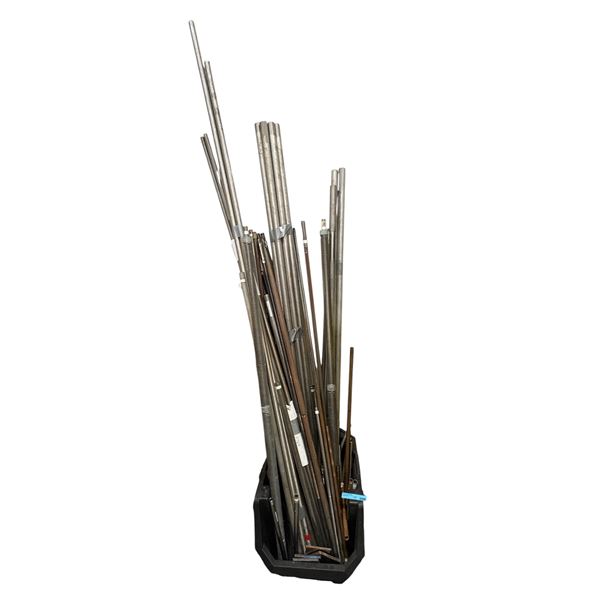 Large Bundle Lot of NDT Tubing Calibration Standards (Stainless, Steel & Brass) w/ Bin