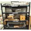 Image 1 : Heavy-Duty 4-Tier Black Metal Wire Deck Storage Shelving Unit (Contents Not Included) - approx. 77in