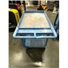 Image 3 : Uline 2-Shelf Plastic Utility Service Cart (Blue)