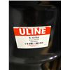 Image 2 : Lot of (4) Uline 55-Gallon Open-Top Black Steel Storage Drums (S-10758) - MSRP $824