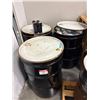 Image 3 : Lot of (4) Uline 55-Gallon Open-Top Black Steel Storage Drums (S-10758) - MSRP $824