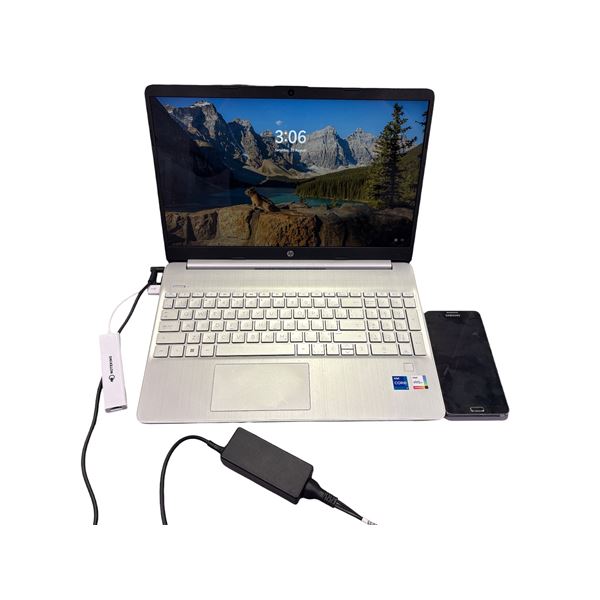HP Intel Core i7 Iris Xe Laptop with charger & Samsung Galaxy Note 3