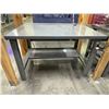 Image 4 : Uline Industrial Steel Table / Workbench & Office Chair (contents not included)