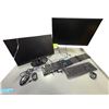 Image 1 : Dual LG Computer Monitors with Keyboards and Mice
