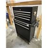 Image 2 : Rolling Steel Tool Chest Combo (Top Storage Box & Bottom Mobile Cabinet) - approx. 27in x 13in x 44i