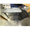 Image 2 : Uline Industrial Steel Table / Workbench & Office Chair (contents not included)