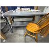 Image 3 : Uline Industrial Steel Table / Workbench & Office Chair (contents not included)