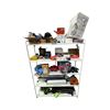 Image 1 : 4-Shelf Metal Utility Rack with Assorted Commercial Consumables & PPE Supplies