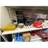 Image 5 : 4-Shelf Metal Utility Rack with Assorted Commercial Consumables & PPE Supplies