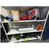 Image 6 : 4-Shelf Metal Utility Rack with Assorted Commercial Consumables & PPE Supplies
