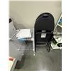 Image 5 : IKEA ALEX White 5-Drawer Unit, Wire Storage Cube Shelf & Black Folding Chairs