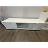 Image 2 : IKEA White Media Console & KALLAX Cube Shelving Modular Furniture