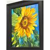 Image 2 : Set of 3 Framed Original Still Life & Landscape Oil Paintings (Sunflower, Birch Trees, Hydrangeas & 