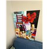 Image 4 : IKEA SÃ–DERHAMN 3-Seat Sofa, High-Pile Shag Rug & Framed Youn Ha Canvas Art