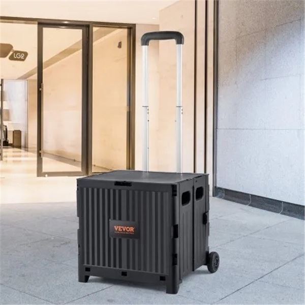 Brand New Foldable Utility Shopping Cart – 80 lbs Capacity, Telescoping Handle