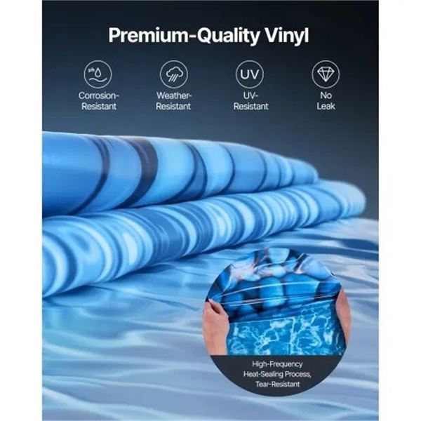 Customer Return – Premium Vinyl 18×33 FT Oval Above-Ground Pool Liner for 48–54-In