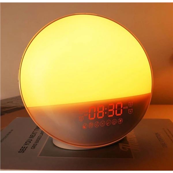 Brand New Sunrise Wake-Up Light Alarm Clock with Night Light