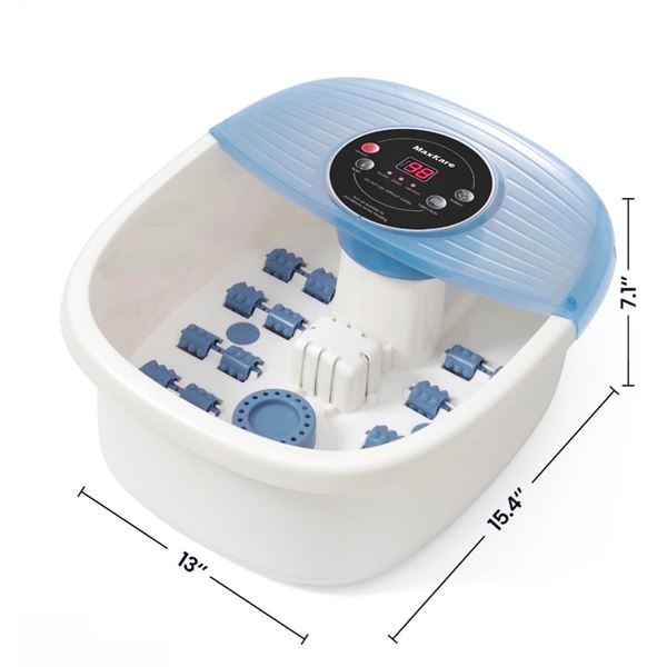 Brand New MaxKare Foot Spa Massager with Heat, Bubbles & Automatic Massage Rollers
