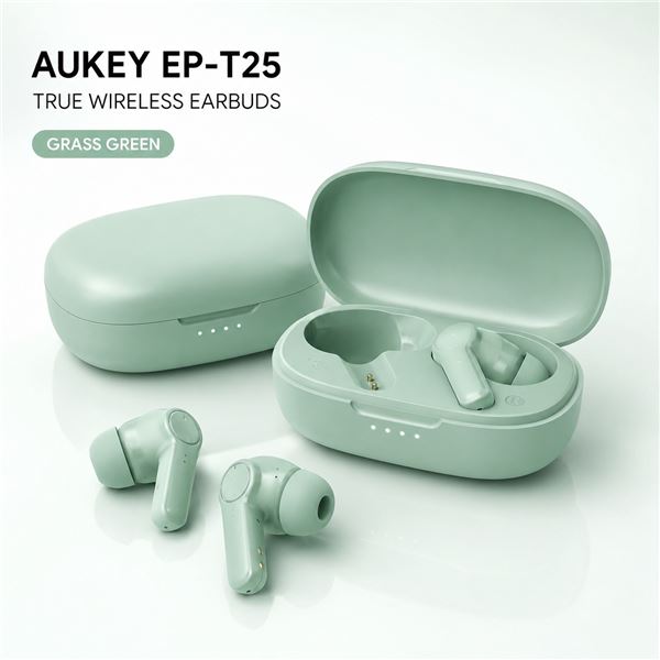Brand New AUKEY EP-T25 True Wireless Earbuds – Grass Green