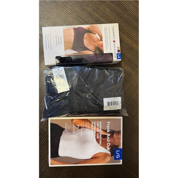 Brand New Women’s Clothing Lot – Tommy Hilfiger Bras, Frank and Oak Tank & Black A