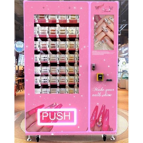 Brand New Press On Nails Pink Vending Machine - 3 Minute Manicure