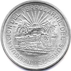 CHOICE 1950 Mo MEXICO SILVER 5 PESOS-CHU BU+