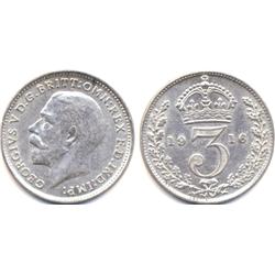 1916 GREAT BRITIAN SILVER 3 PENCE-CIRC