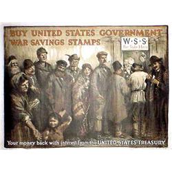 WORLD WAR I--Buy United States Government War Savings Stamps-HARD TO FIND